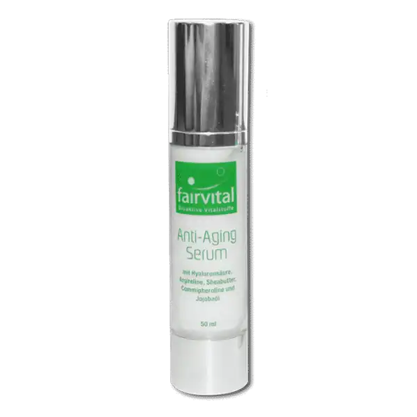 Anti-Aging Serum 50ml – Mit Hyaluronsäure, Argireline & Sheabutter – Feuchtigkeitspflege | Fairvital Anti-Aging Serum 50ml – Mit Hyaluronsäure, Argireline & Sheabutter – Feuchtigkeitspflege | Fairvital