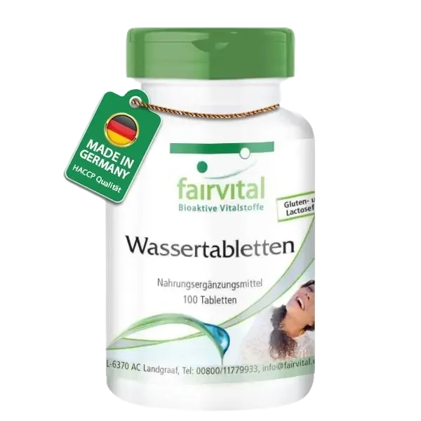 Wassertabletten -100 Tabletten-Brennnessel-Extrakt Komplex-Vegan & Hochdosiert | Fairvital Wassertabletten -100 Tabletten-Brennnessel-Extrakt Komplex-Vegan & Hochdosiert | Fairvital