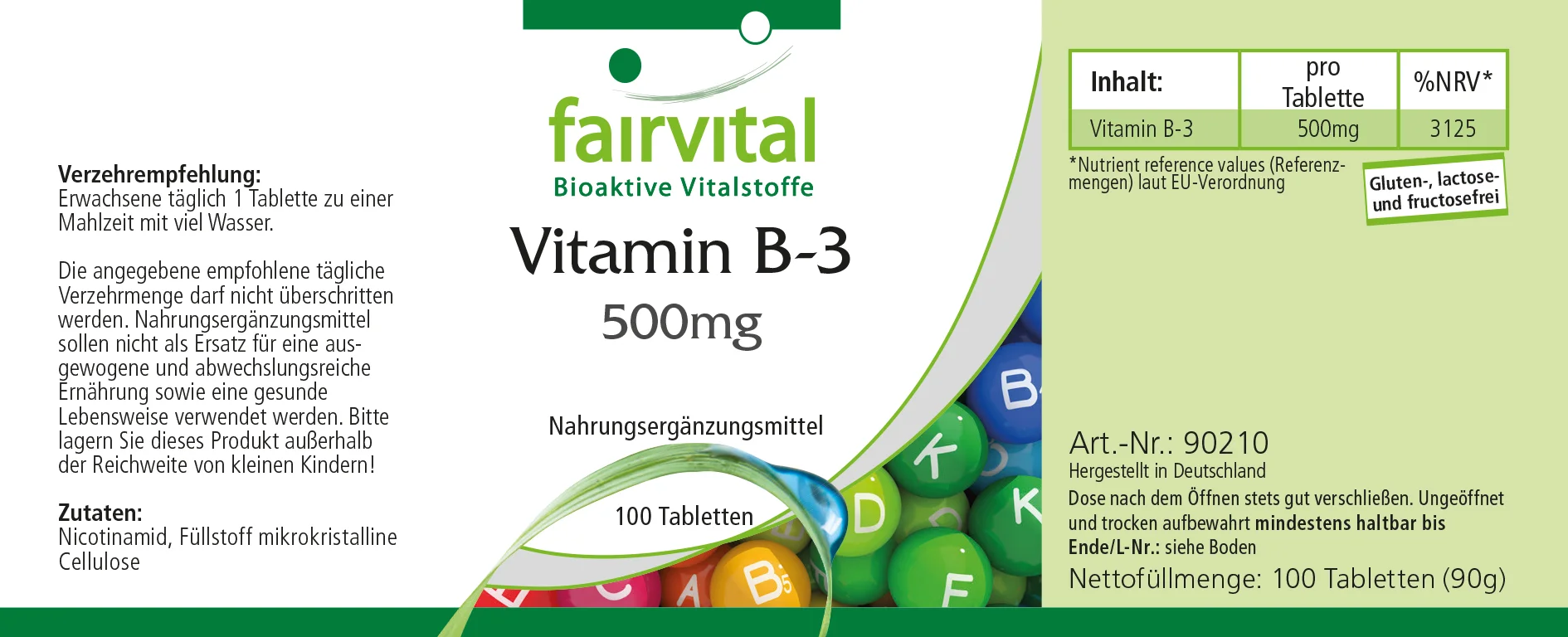 Vitamin B-3 500mg