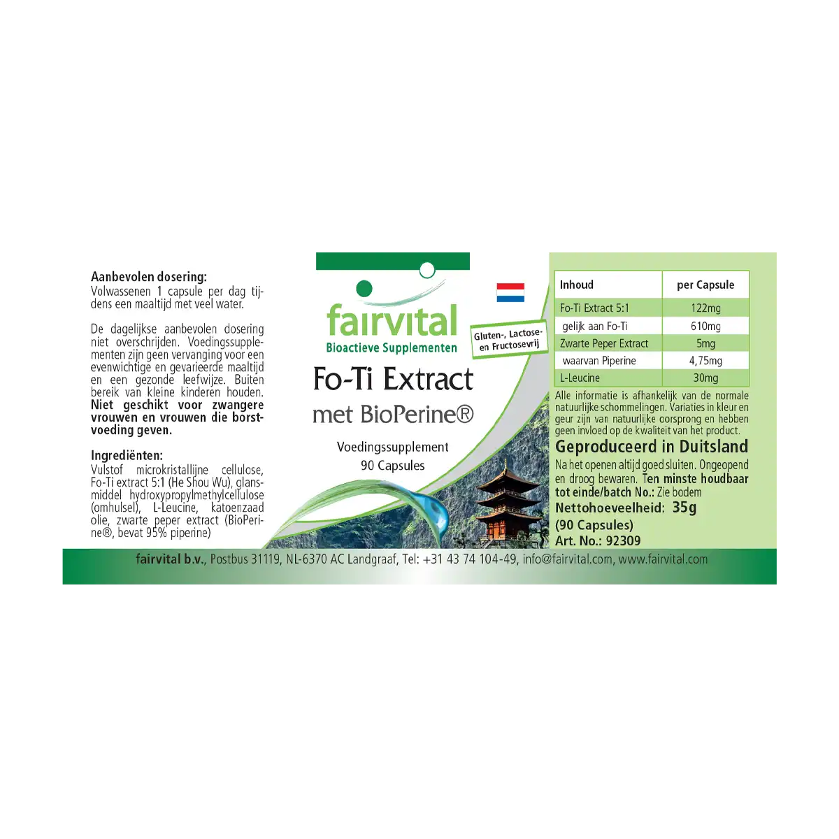 Fo-Ti Extrakt - 90 Kapseln - He Shou Wu - Hochdosiert und Vegan | Fairvital
