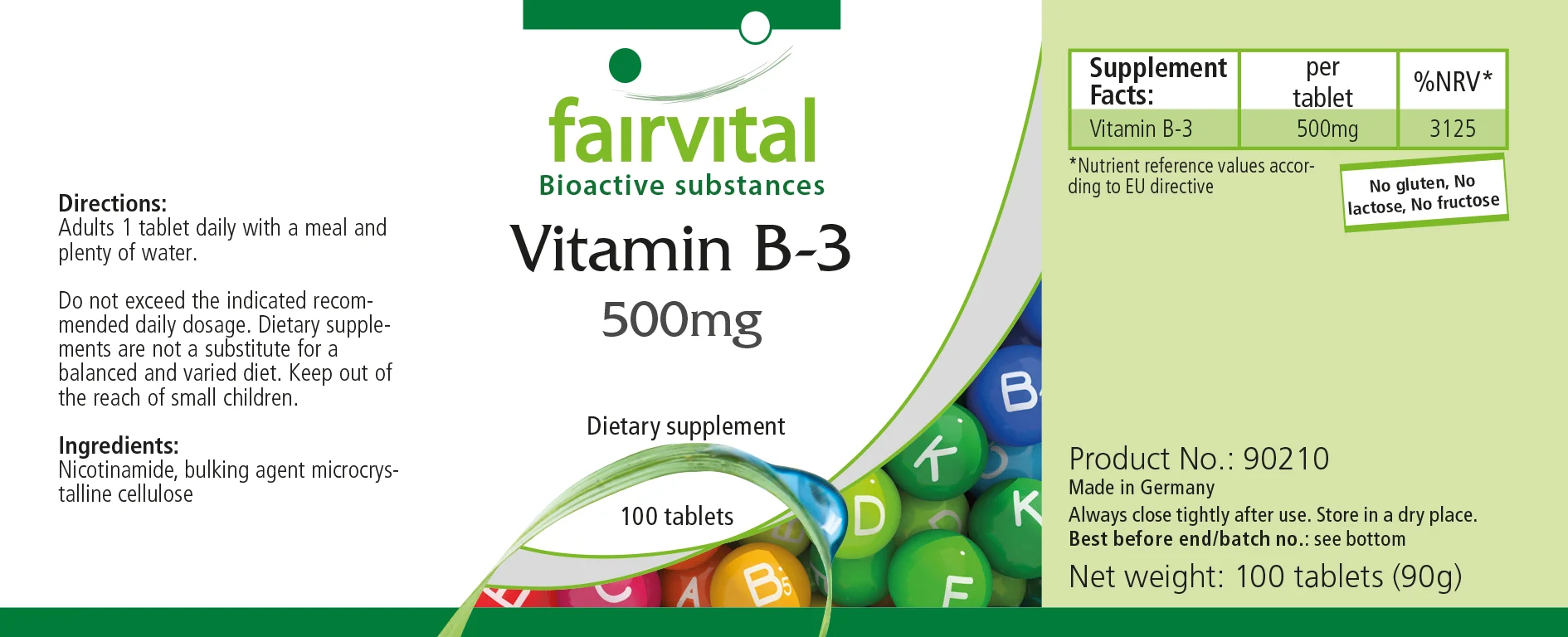 Vitamin B-3 500mg