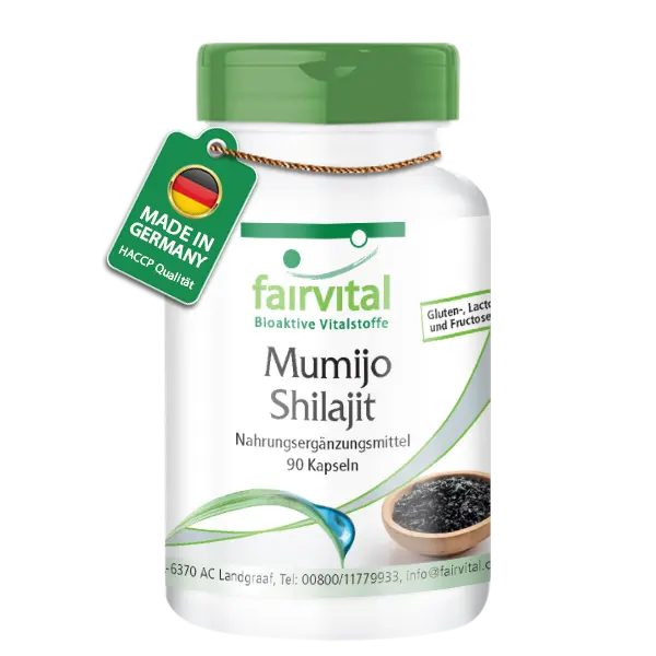 Mumijo Shilajit - 90 Kapseln - Himalaya Shilajit - Fulvin- & Huminsäure - Hochdosiert und Vegan | Fairvital
