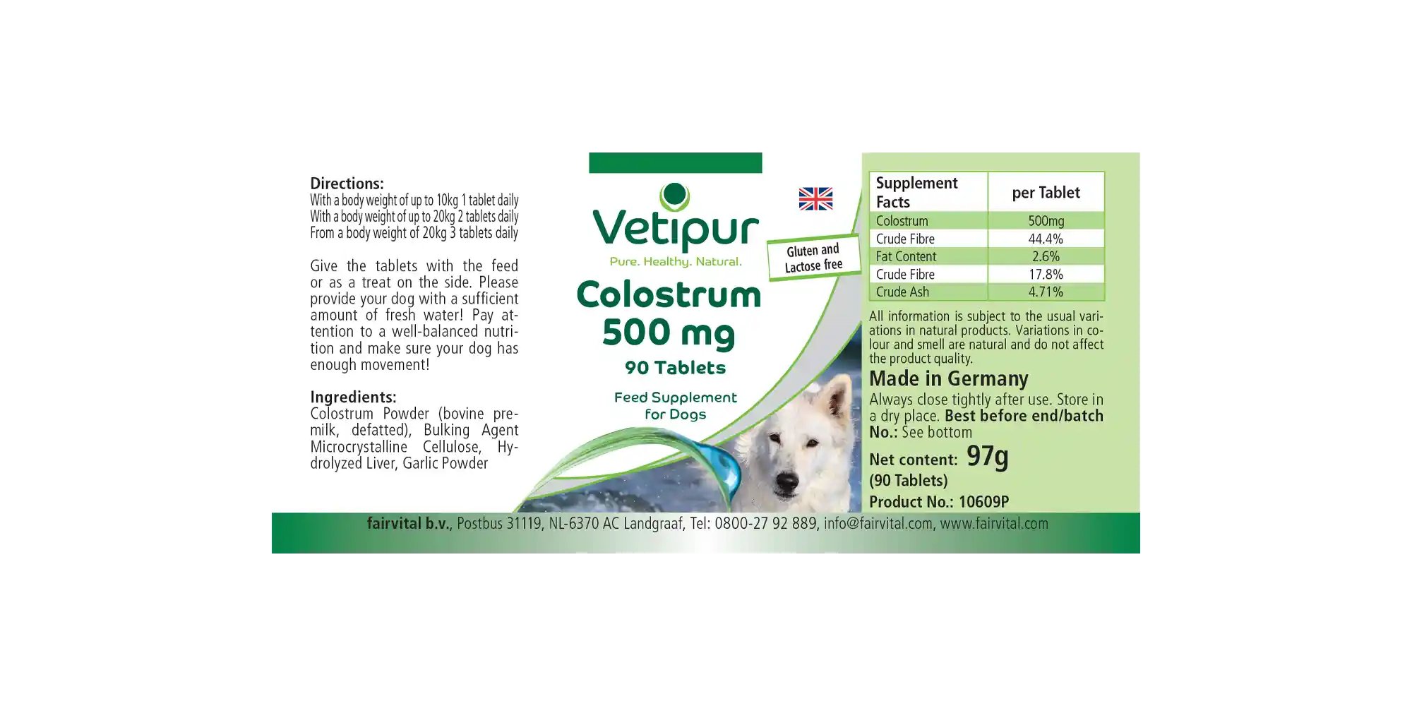 Colostrum 500mg - 90 Tabletten - Hochdosiert | Fairvital