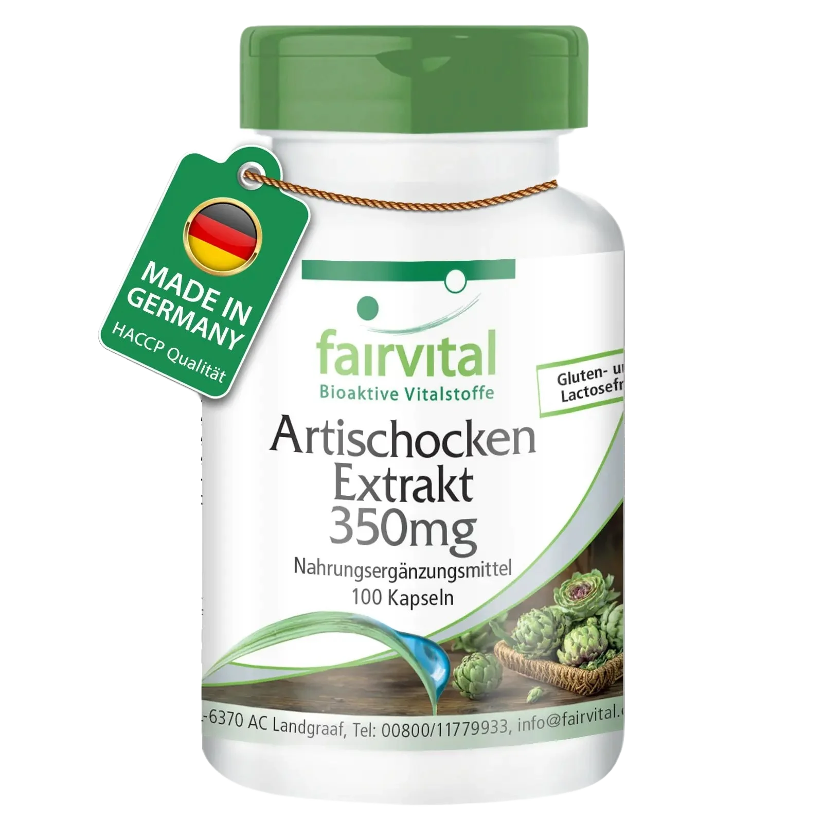 Artischocken Extrakt 350mg - mit 2,5% Cynarin - Vegan | Fairvital