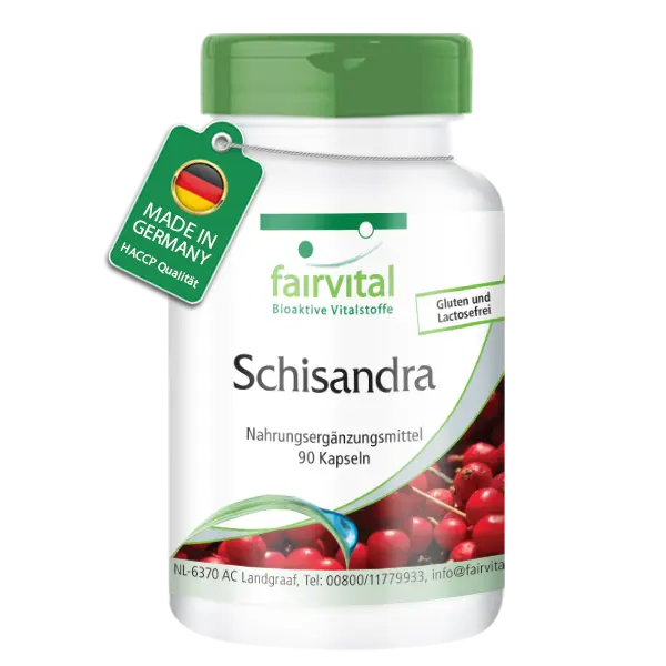 Schisandra -  90 Kapseln - Wu Wei Zi (Schisandra chinensis) - Hochdosiert und Vegan | Fairvital