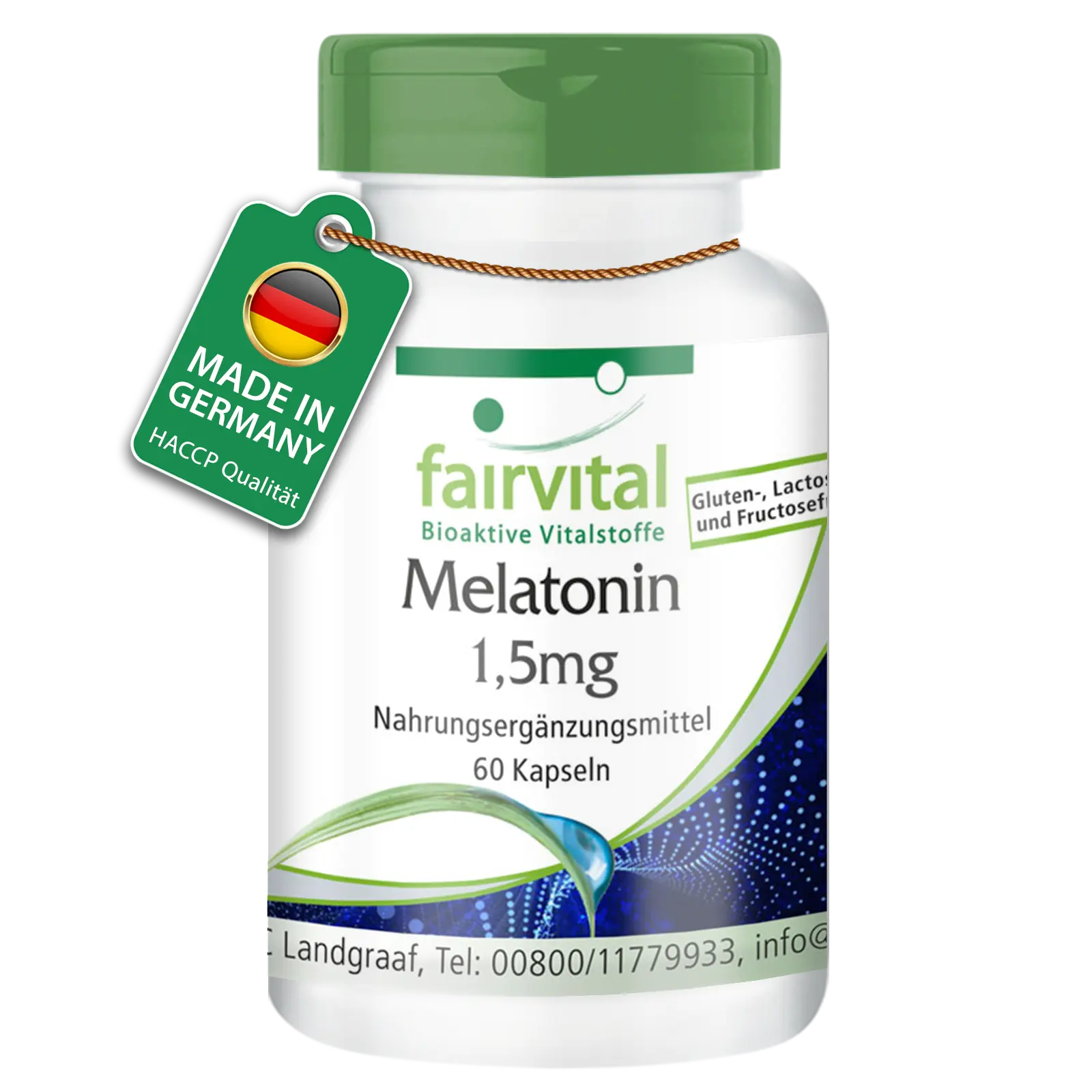 Melatonin 1,5mg - 60 Kapseln - Vegan | Fairvital