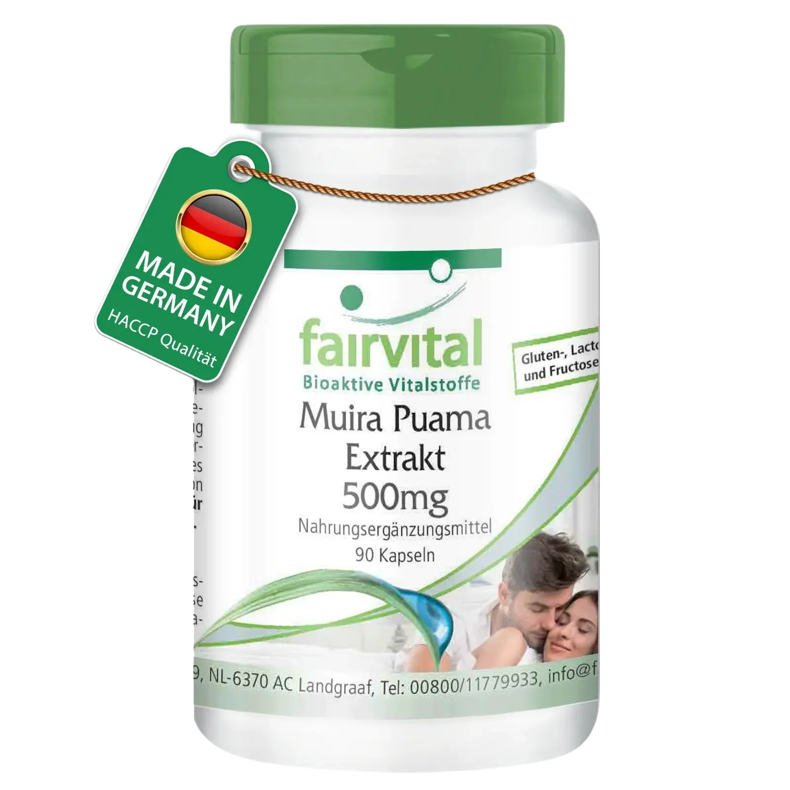 Muira Puama - 90 Kapseln - Potenzholz 10:1 Extrakt - Hochdosiert und Vegan | Fairvital