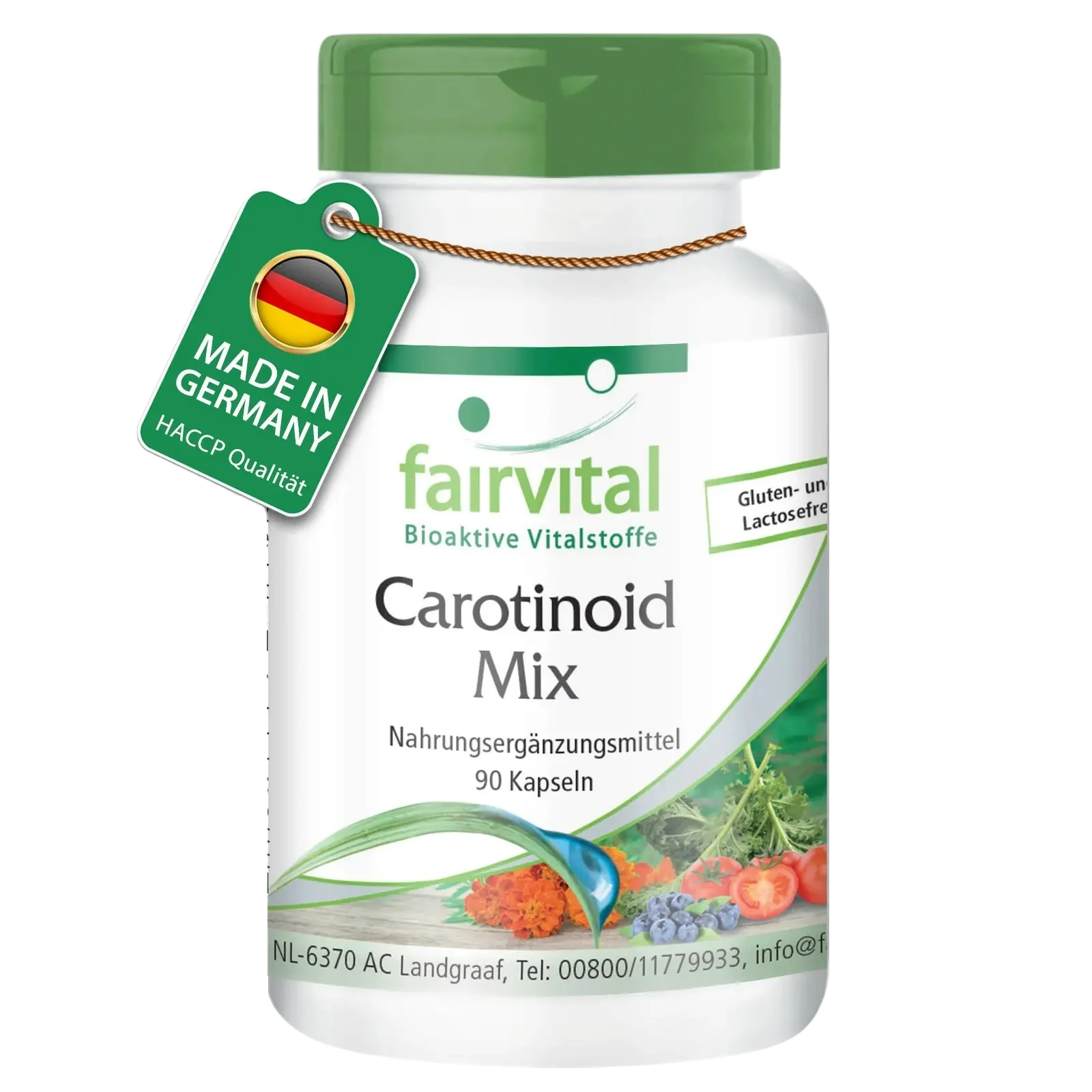 Carotinoid Mix mit Anthocyanen - 90 Kapseln - natürliche Carotinoide - Hochdosiert und Vegan | Fairvital