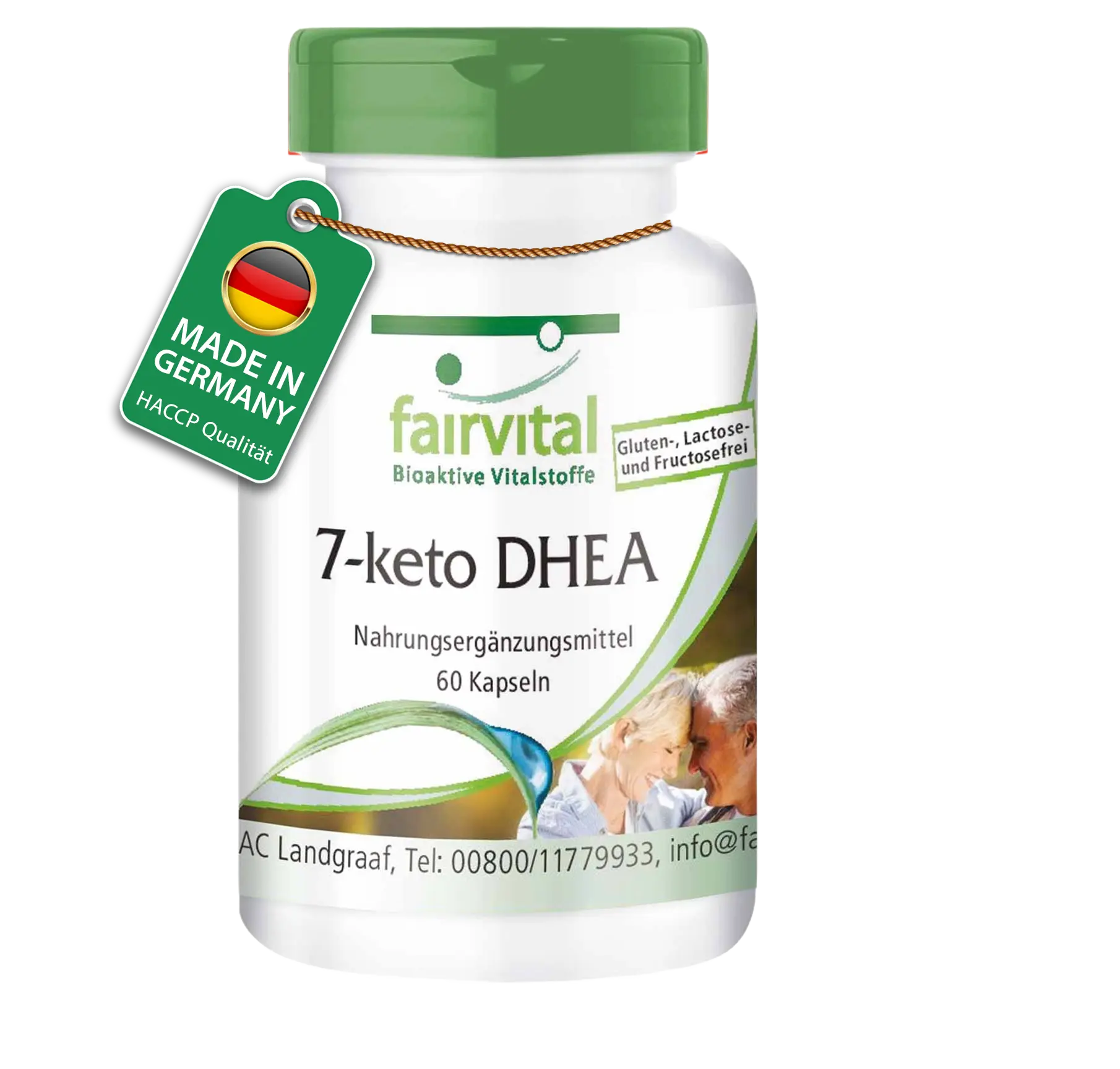 7-Keto DHEA - Hochdosiert und Vegan - 60 Kapseln | Fairvital