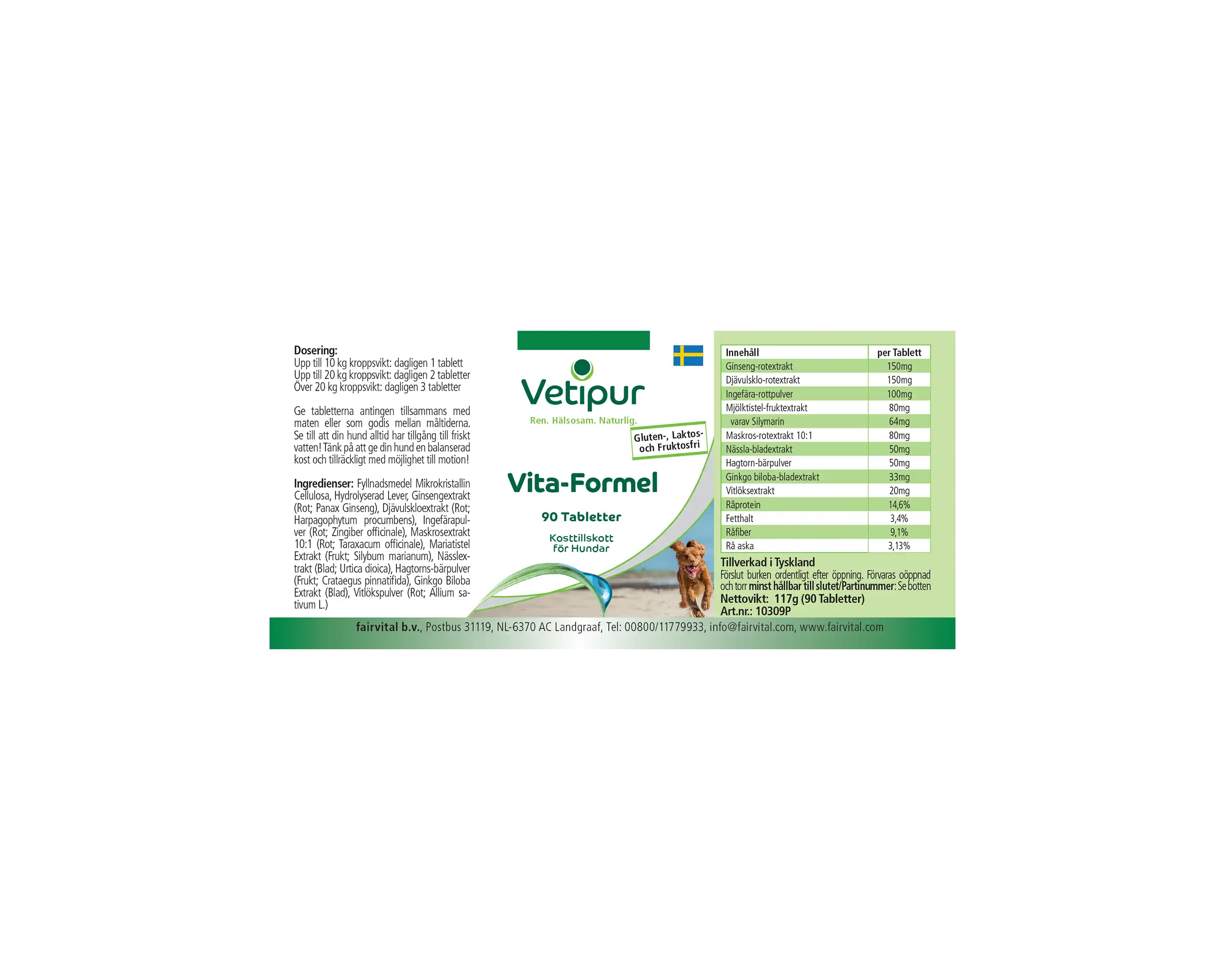 Vita Formula - 90 Tabletten für Hunde | Vetipur