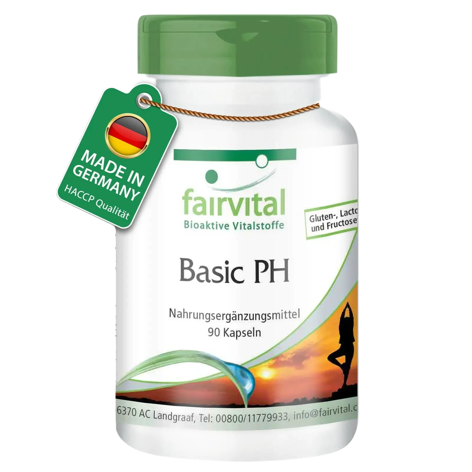 Basic PH - Basen-Kapseln - 90 Kapseln - mit Calcium, Magnesium uvm. - für Knochen, Muskeln uvm. | Fairvital Basic PH - Basen-Kapseln - 90 Kapseln - mit Calcium, Magnesium uvm. - für Knochen, Muskeln uvm. | Fairvital