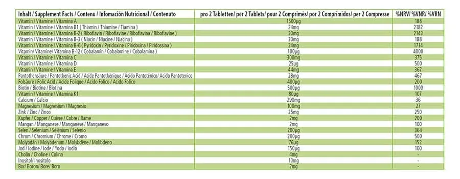 Ultra Man 50 Plus - 60 Tabletten - Multivitamin, Multimineral - für Immunsystem, Muskeln, Knochen uvm. | Fairvital