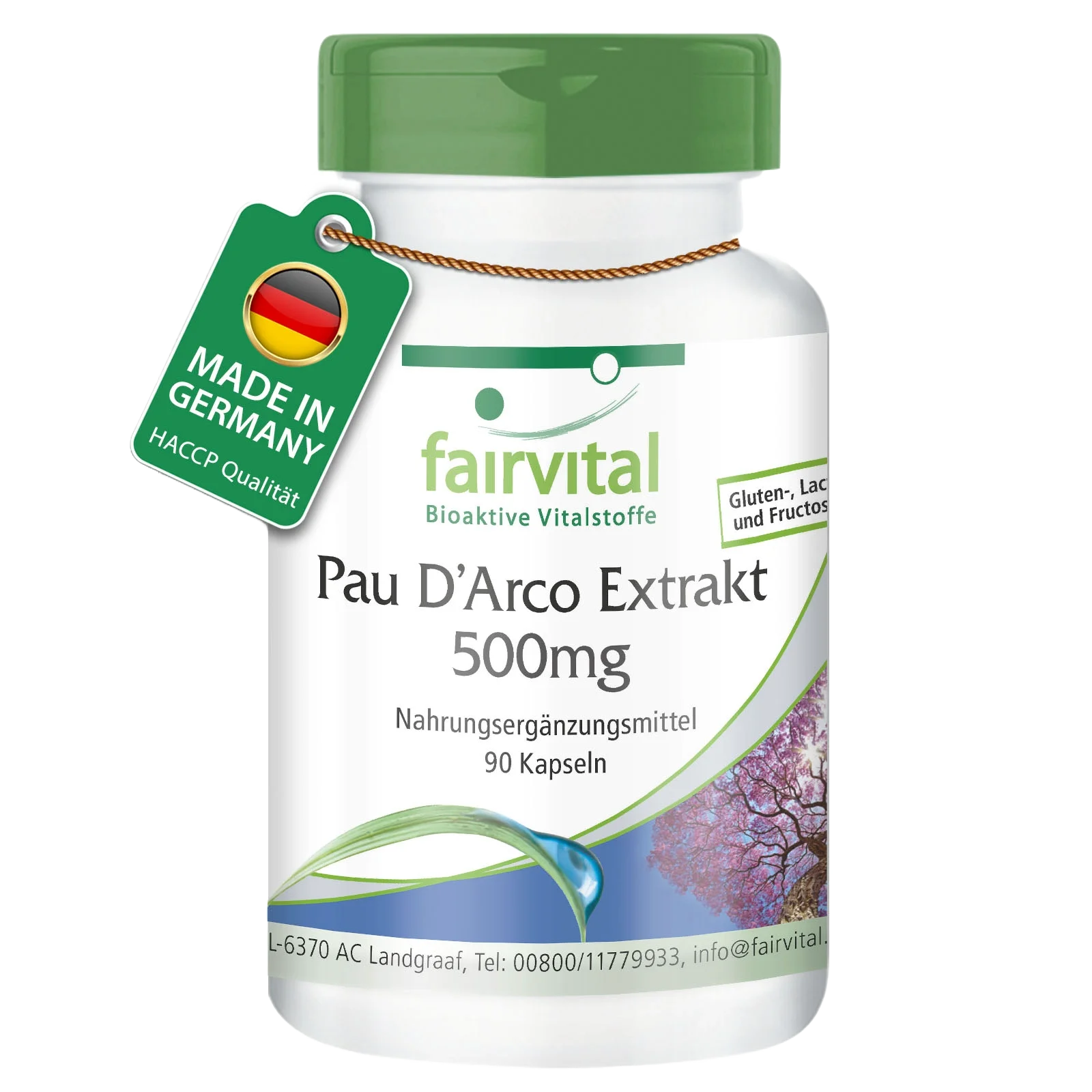 Pau D’Arco Lapacho Extrakt - 90 Kapseln - Hochdosiert und Vegan | Fairvital