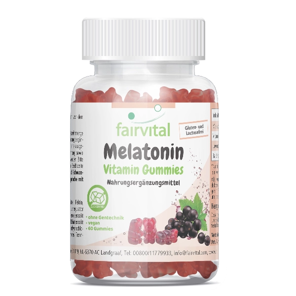 Melatonin 60 Gummies - zuckerfrei - Vegan | Fairvital