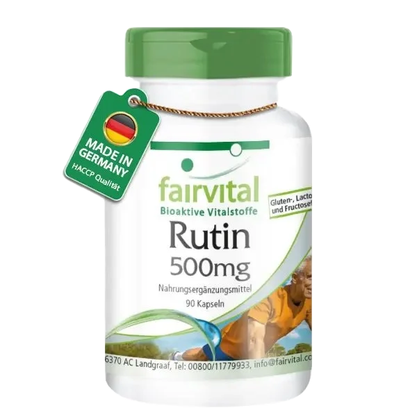 Rutin 500mg - 90 Kapseln - Sophora japonica - Hochdosiert und Vegan | Fairvital