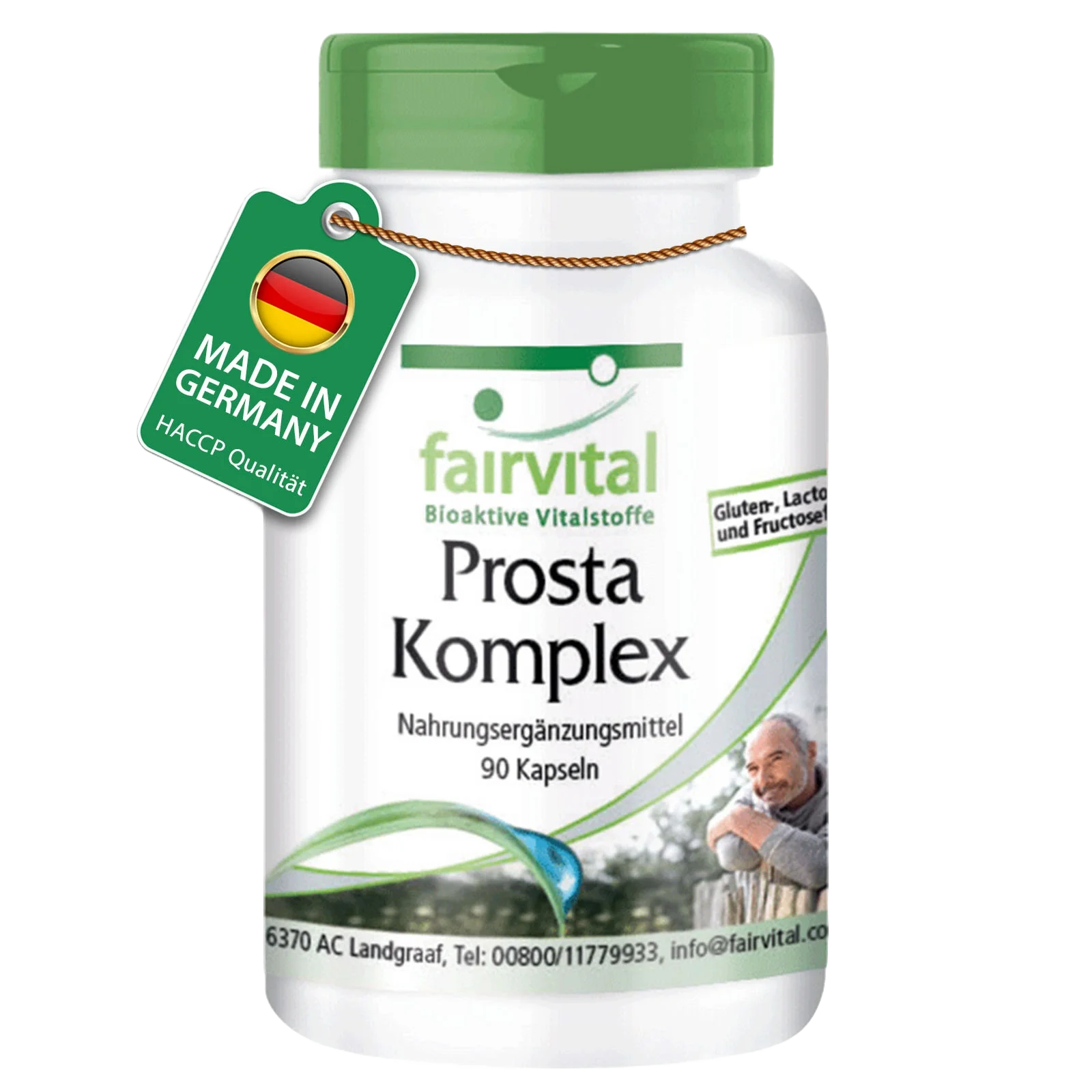 Prosta Komplex - 90 Kapseln - mit Zink, Selen uvm. - Kohlenhydratstoffwechsel, Zellteilung uvm. - Vegan | Fairvital