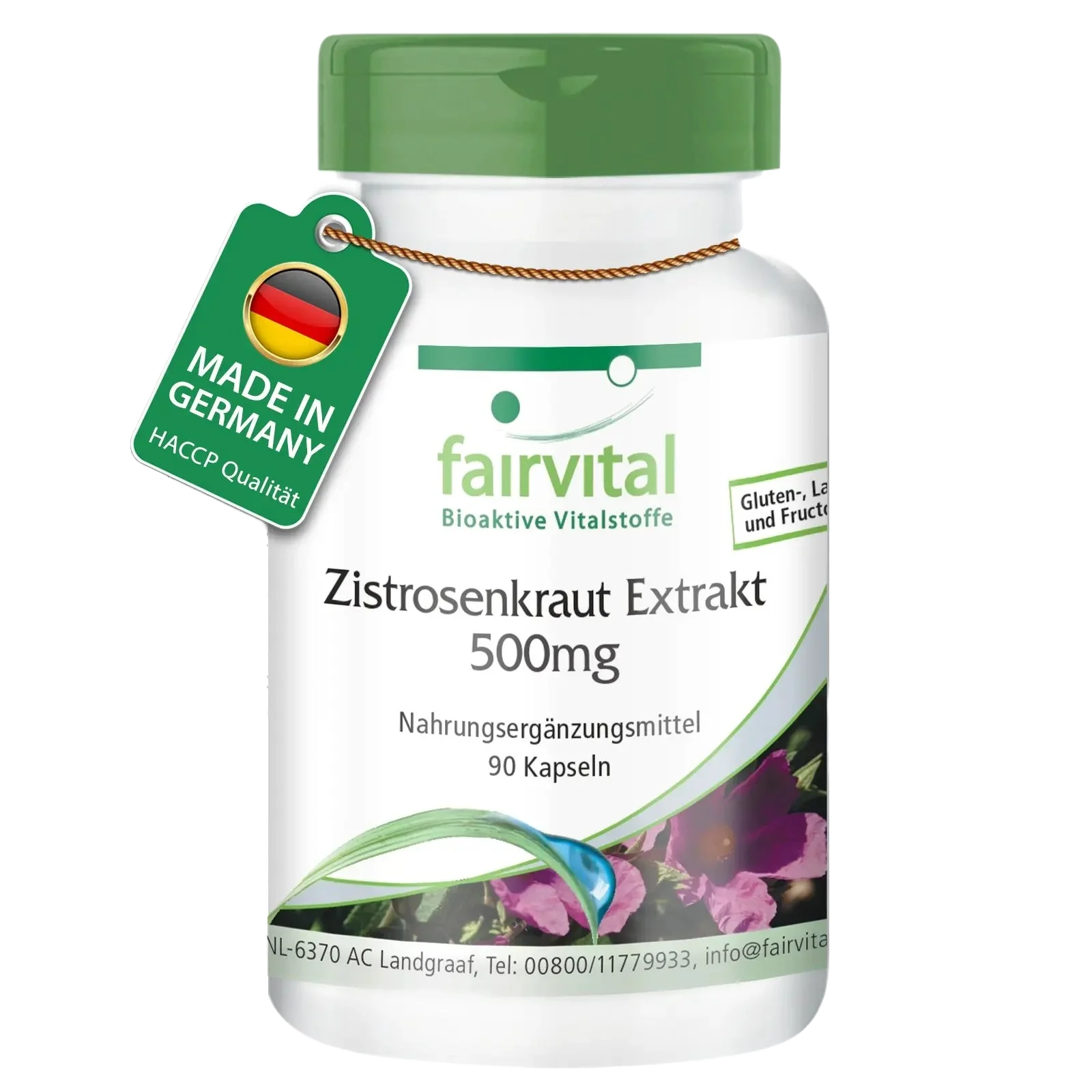 Zistrosenkraut Extrakt 500mg - 90 Kapseln - Cistus Incanus - Vegan | Fairvital Zistrosenkraut Extrakt 500mg - 90 Kapseln - Cistus Incanus - Vegan | Fairvital