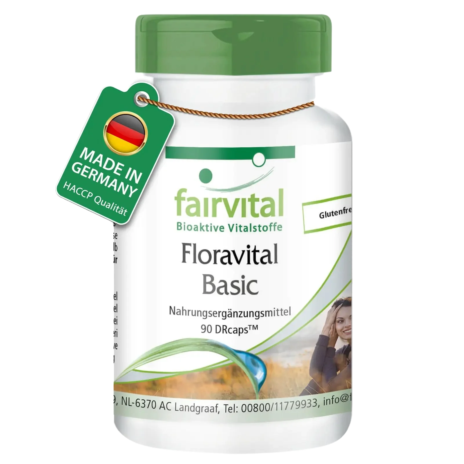 Floravital Basic  - 90 Kapseln - mit Inulin - Lactobacillus & Bifidobakterien | Fairvital