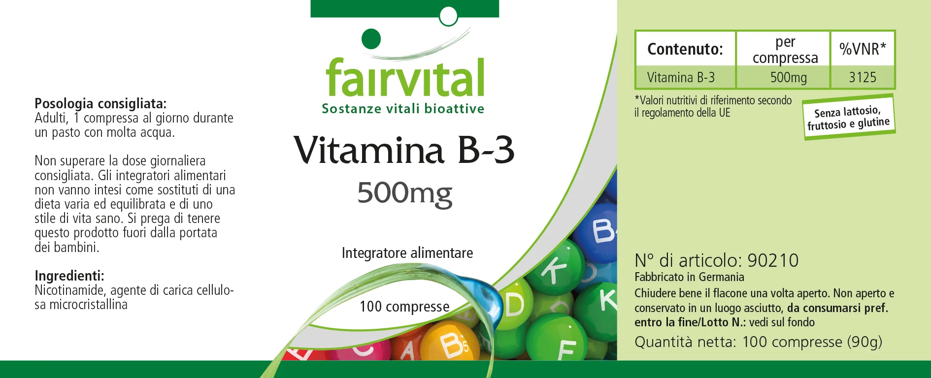 Vitamin B-3 500mg