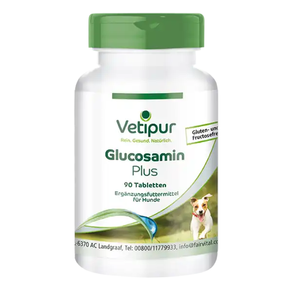 Glucosamin Plus - 90 Tabletten für Hunde | Vetipur Glucosamin Plus - 90 Tabletten für Hunde | Vetipur