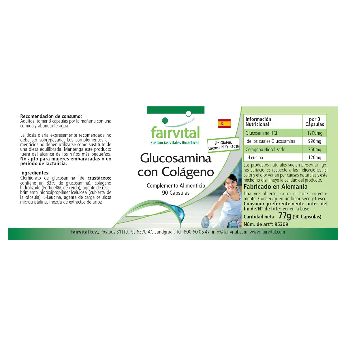 Glucosamin mit Collagen - 90 Kapseln - Hochdosiert | Fairvital