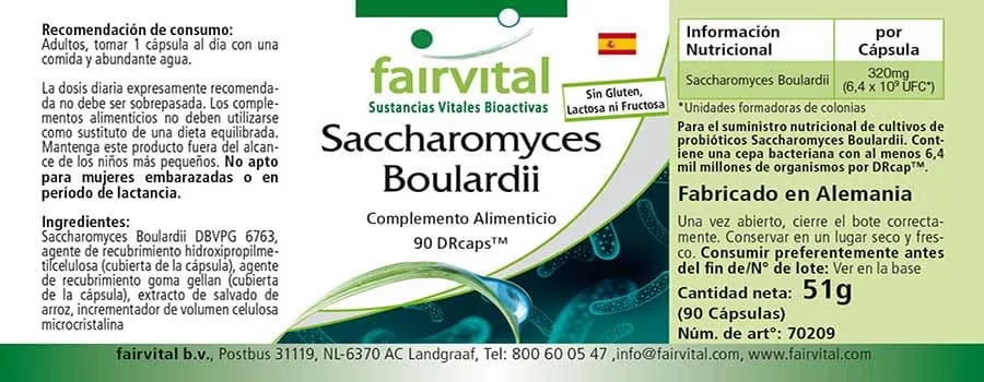 Saccharomyces boulardii - 90 Kapseln - Hochdosiert und Vegan | Fairvital