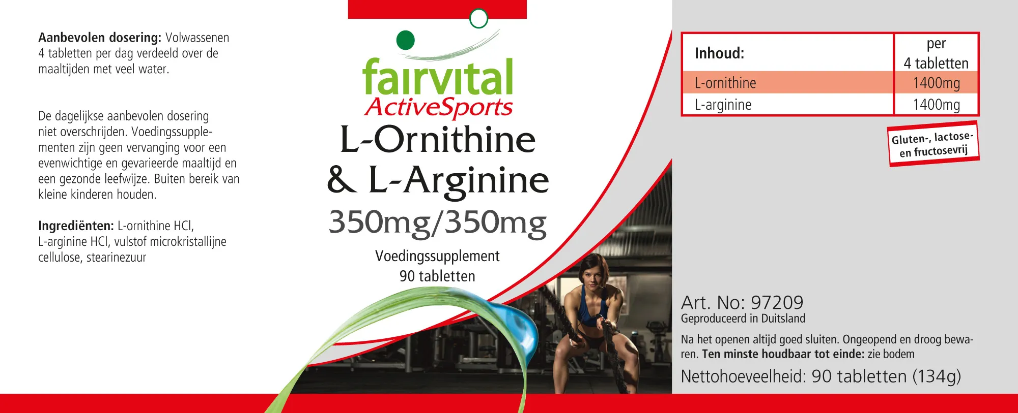 L-Ornithin & L-Arginin 350mg/350mg - 90 Tabletten - HOCHDOSIERT - VEGAN - Aminosäuren | Fairvital L-Ornithin & L-Arginin 350mg/350mg - 90 Tabletten - HOCHDOSIERT - VEGAN - Aminosäuren | Fairvital
