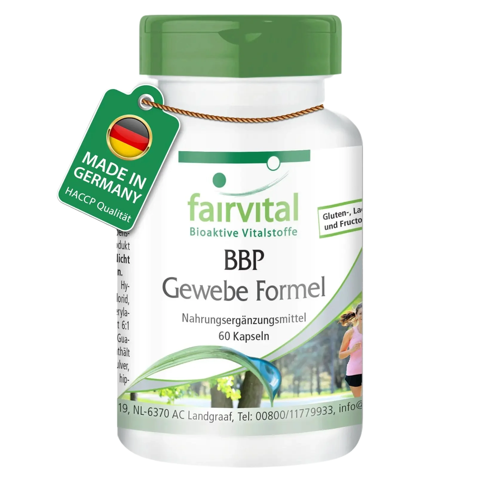 BBP Gewebe Formel - 60 Kapseln - mit Vitamin E, Vitamin C - für Immunsystem, Kollagen uvm. - Vegan | Fairvital