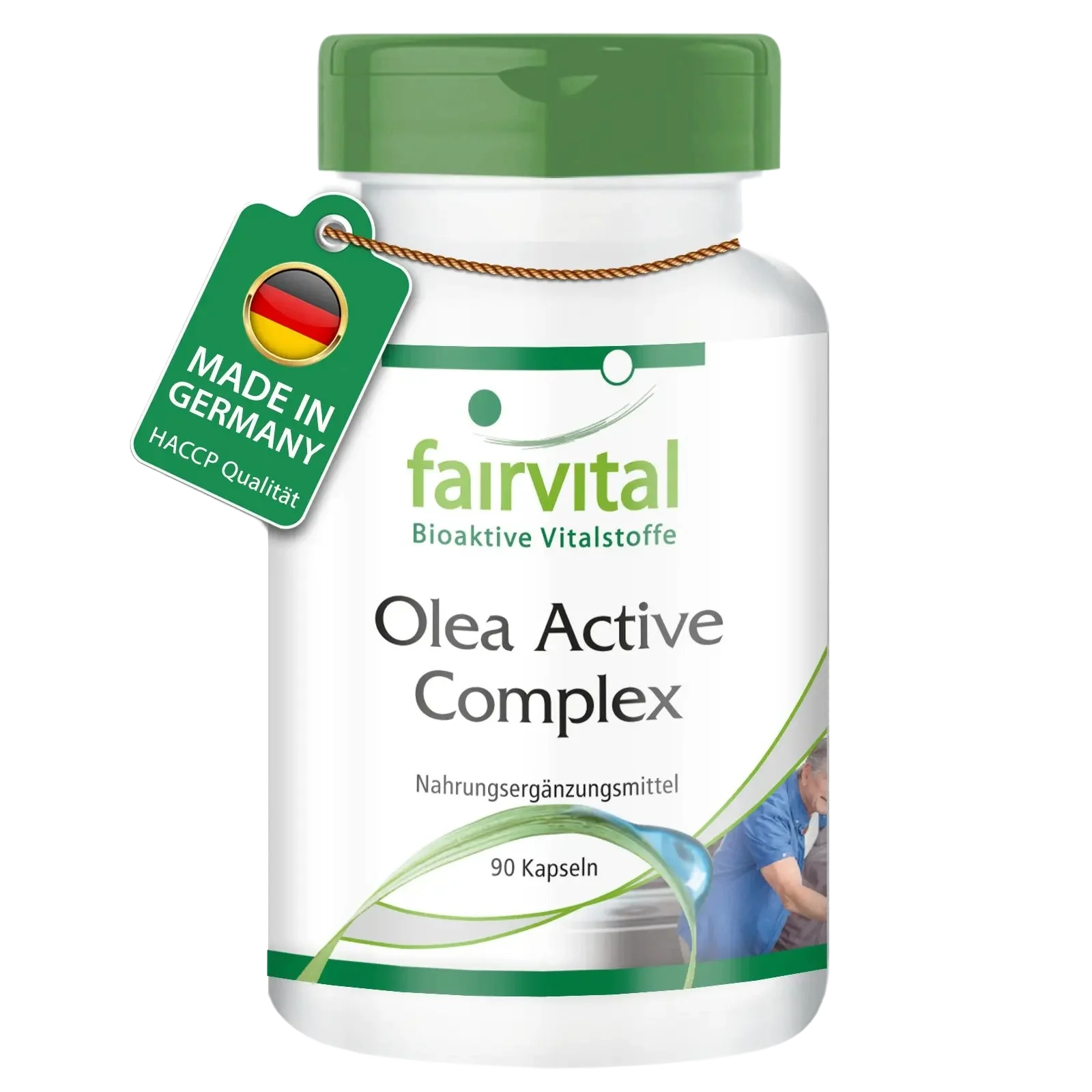 Olea Active Complex- 90 Kapseln- B-Vitamine, Folsäure, Olivenblatt & OPC-Vegan | Fairvital