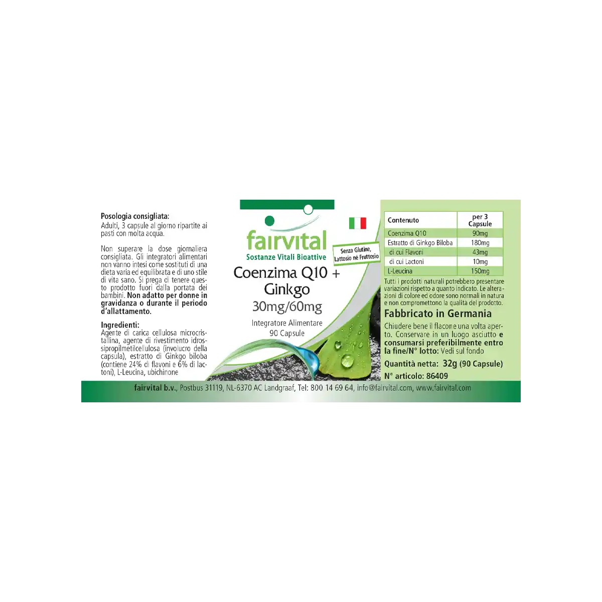 Co-Enzym Q10 plus Ginkgo | Fairvital