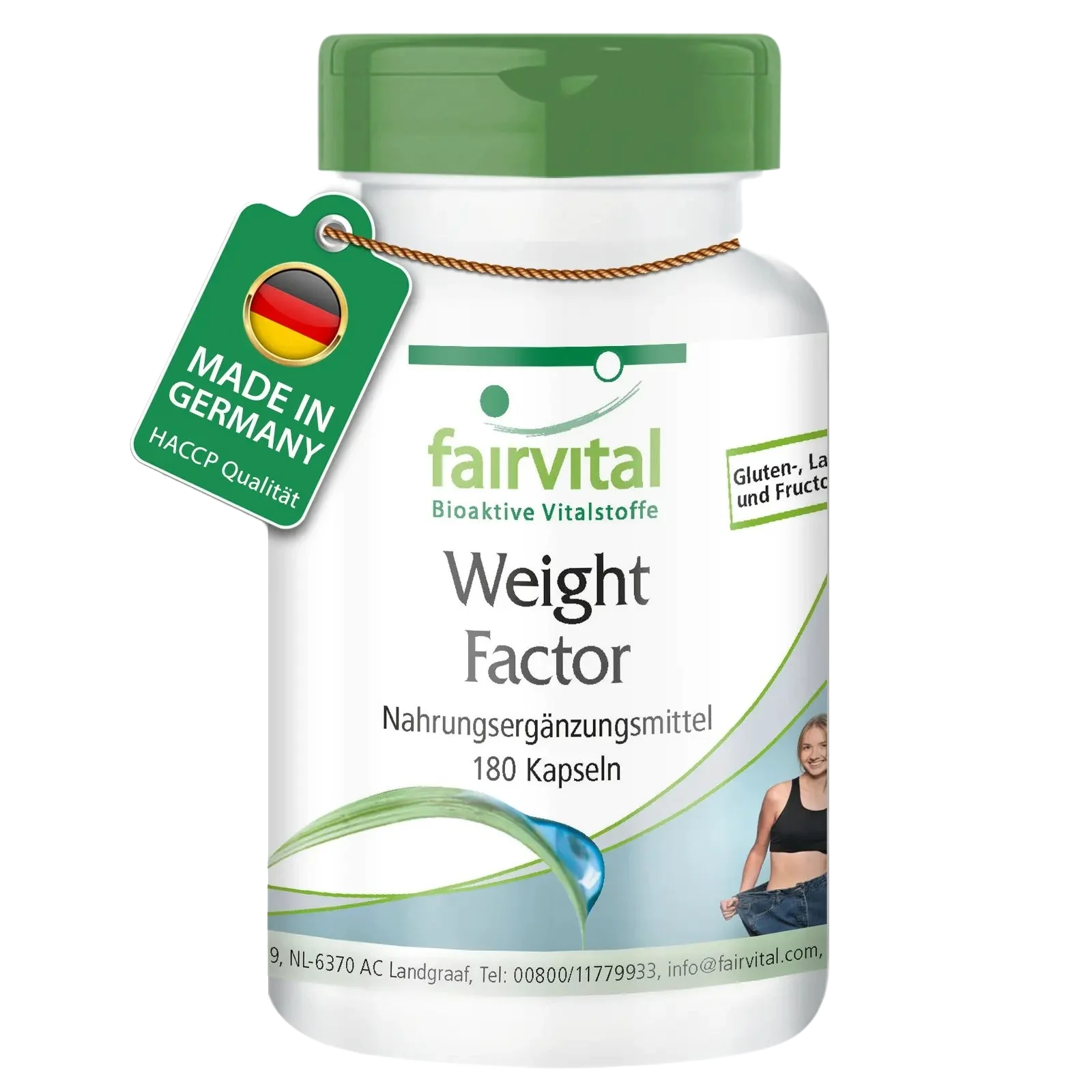 Weight Factor - 180 Kapseln - mit Chrom - für Blutzuckerspiegel - Vegan | Fairvital Weight Factor - 180 Kapseln - mit Chrom - für Blutzuckerspiegel - Vegan | Fairvital
