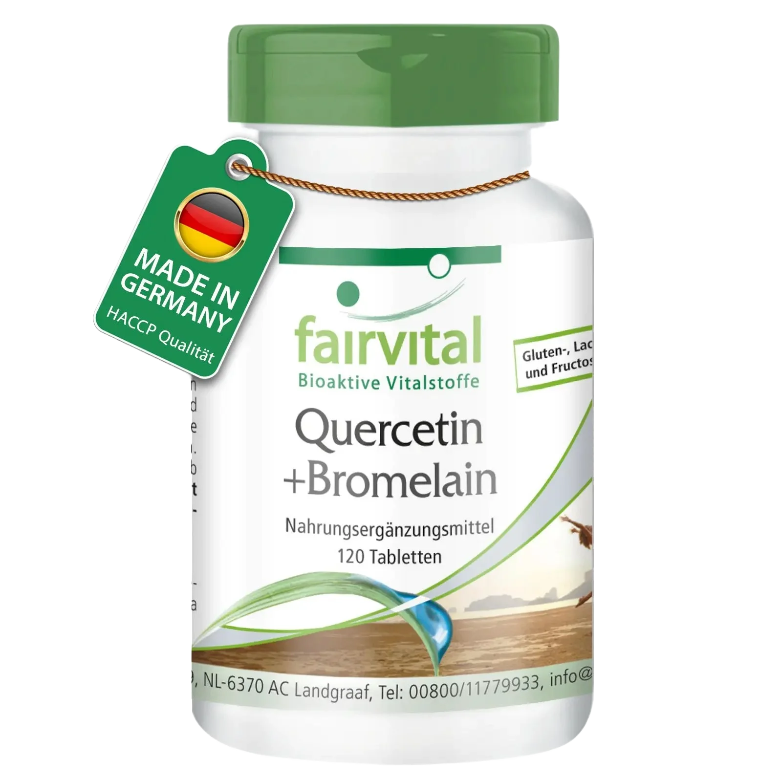 Quercetin plus Bromelain - 120 Tabletten - Hochdosiert und Vegan | Fairvital