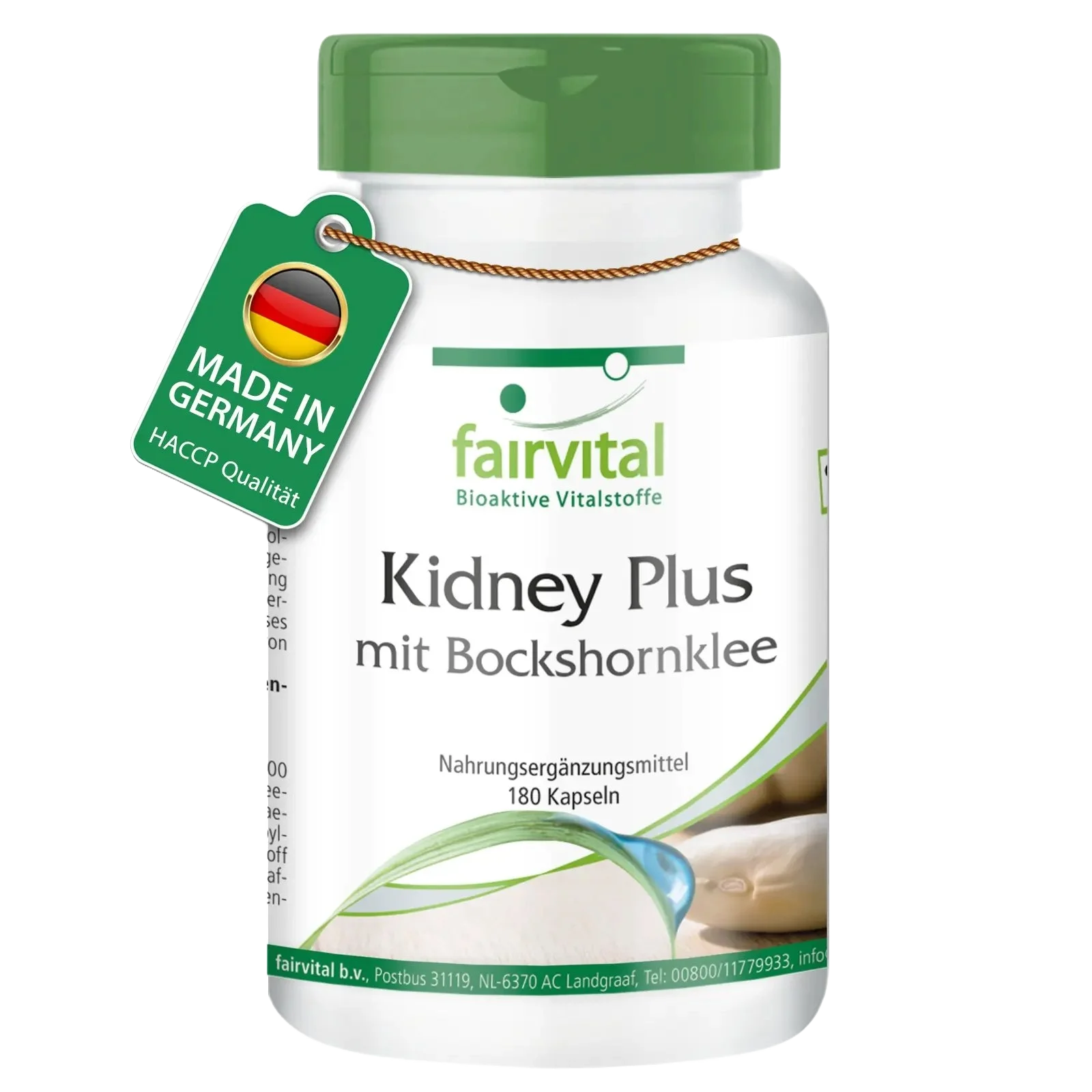 Kidney Plus mit Bockshornklee - 180 Kapseln - mit Chrom - für Blutzuckerspiegel - Vegan | Fairvital
