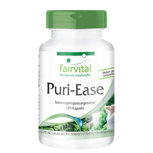 Puri-Ease - 120 Kapseln - mit Selleriesamen, Vitamin C - für Immunsystem, Nervensystem uvm. | Fairvital