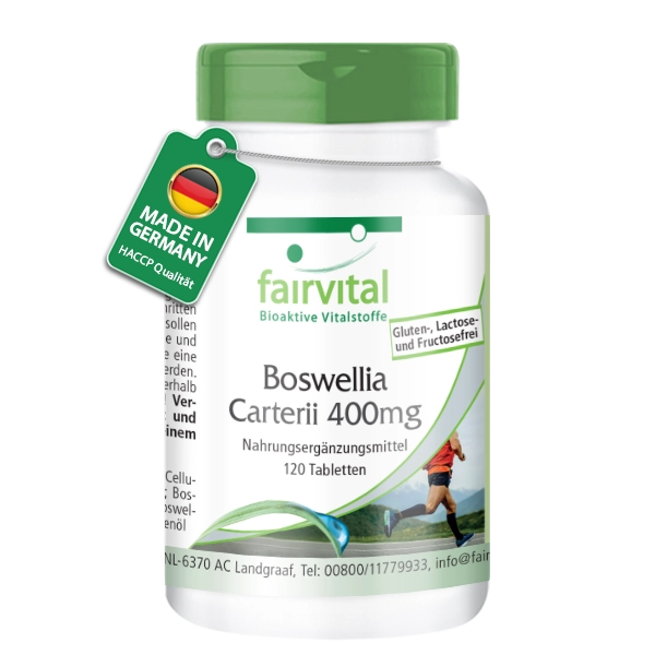 Boswellia Carterii 400mg - 120 Tabletten - Afrikanischer Weihrauch-Extrakt - Hochdosiert | Fairvital Boswellia Carterii 400mg - 120 Tabletten - Afrikanischer Weihrauch-Extrakt - Hochdosiert | Fairvital