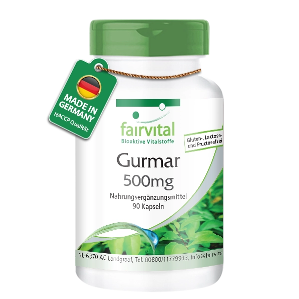 Gurmar 500mg - Gymnema Sylvestre - 90 Kapseln - vegan | Fairvital