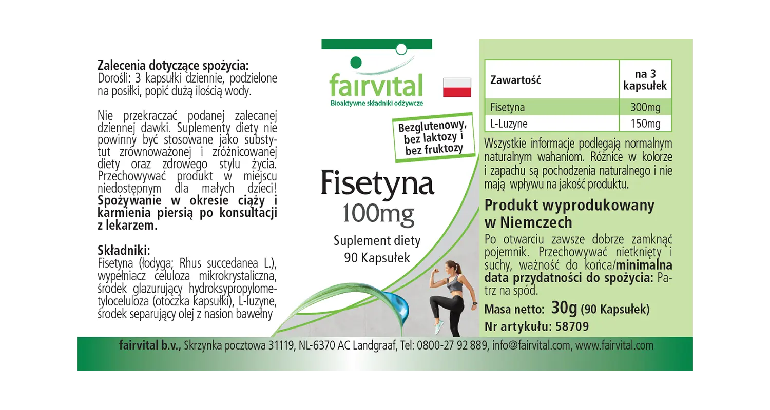 Fisetin 100mg - 90 Kapseln - aus japanischem Wachsbaum - Hochdosiert und Vegan | Fairvital Fisetin 100mg - 90 Kapseln - aus japanischem Wachsbaum - Hochdosiert und Vegan | Fairvital