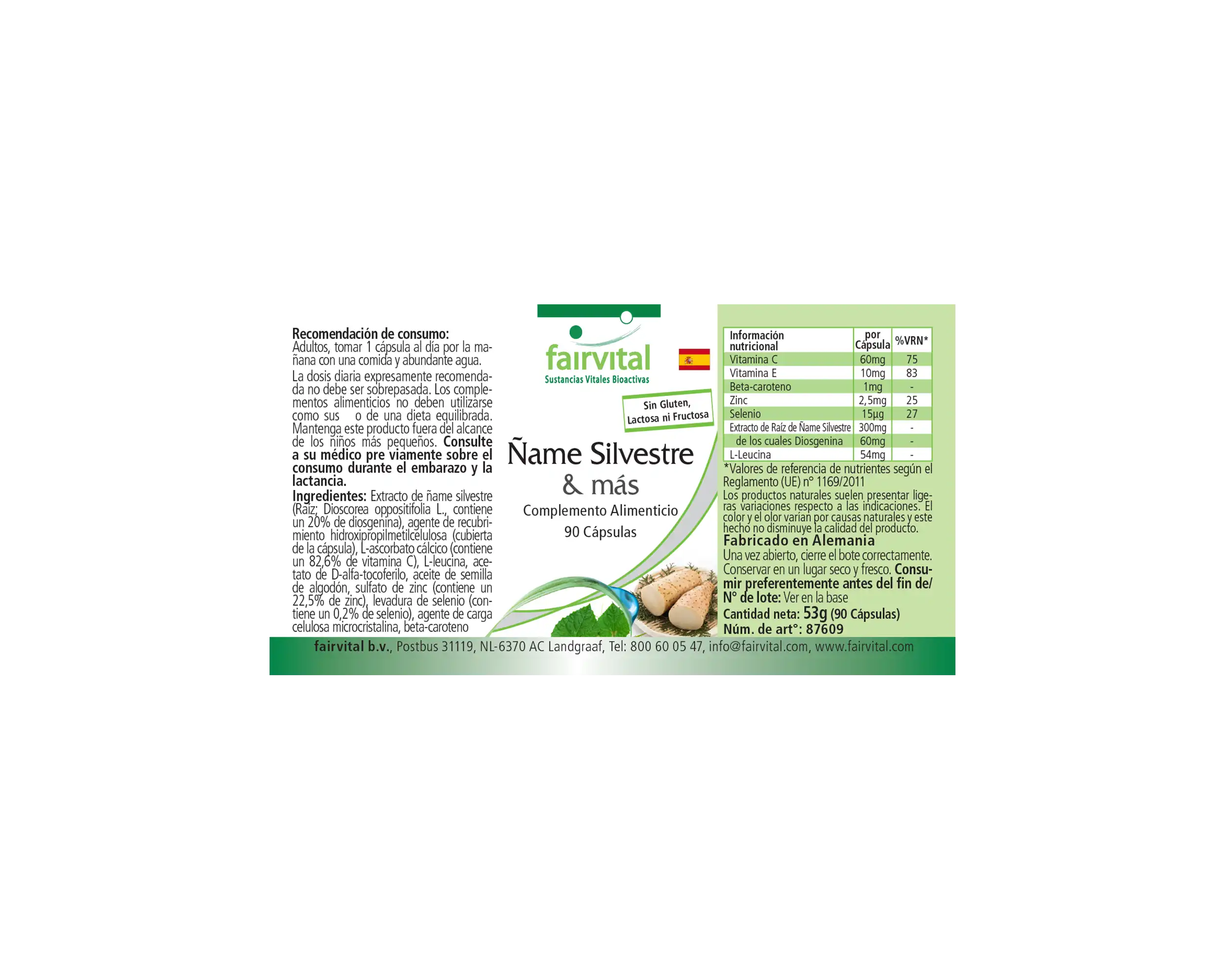 Wild Yams Plus - mit Zink, Vitamin C, Selen uvm. - für Immunsystem, Zellschutz uvm. - Vegan | Fairvital