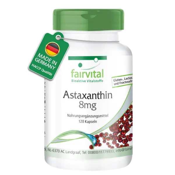 Astaxanthin Beadlets mikroverkapselt - 120 Kapseln - Vegan | Fairvital