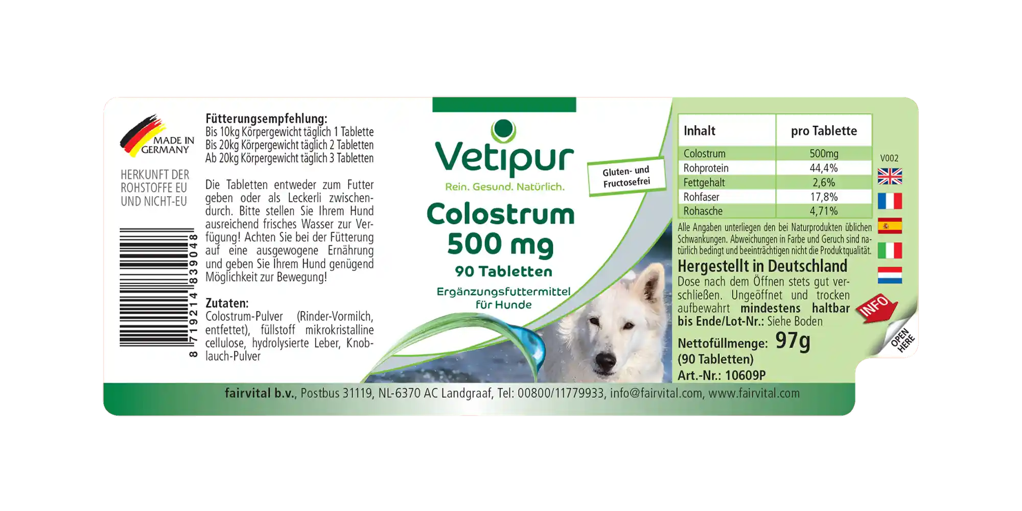Colostrum 500mg - 90 Tabletten - Hochdosiert | Fairvital