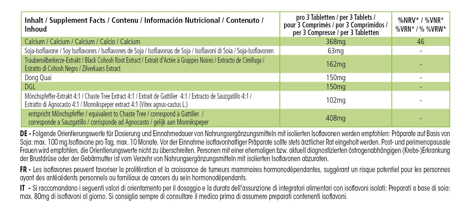 Flash Fighters - 100 Tabletten - mit Isoflavonen, Dong Quai, Mönchspfeffer u.v.m. - Vegan | Fairvital